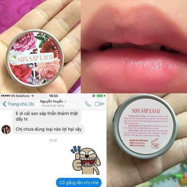 [Rẻ vô địch] Son Sáp Dưỡng Mềm Môi Laco. | BigBuy360 - bigbuy360.vn