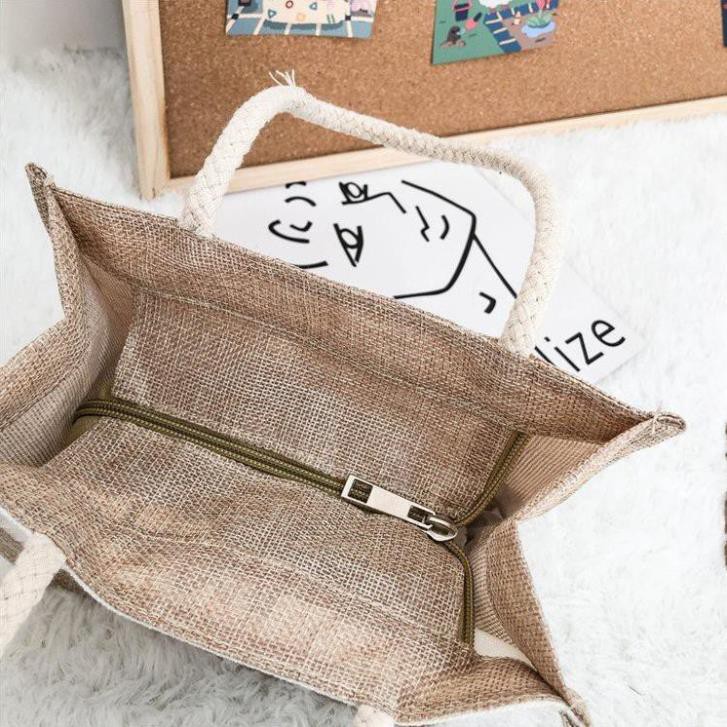 Túi Cói mini hàng đẹp,túi cói đựng tiện ích (FreeShip) siêu tiện lợi phong cách Nhật Bản