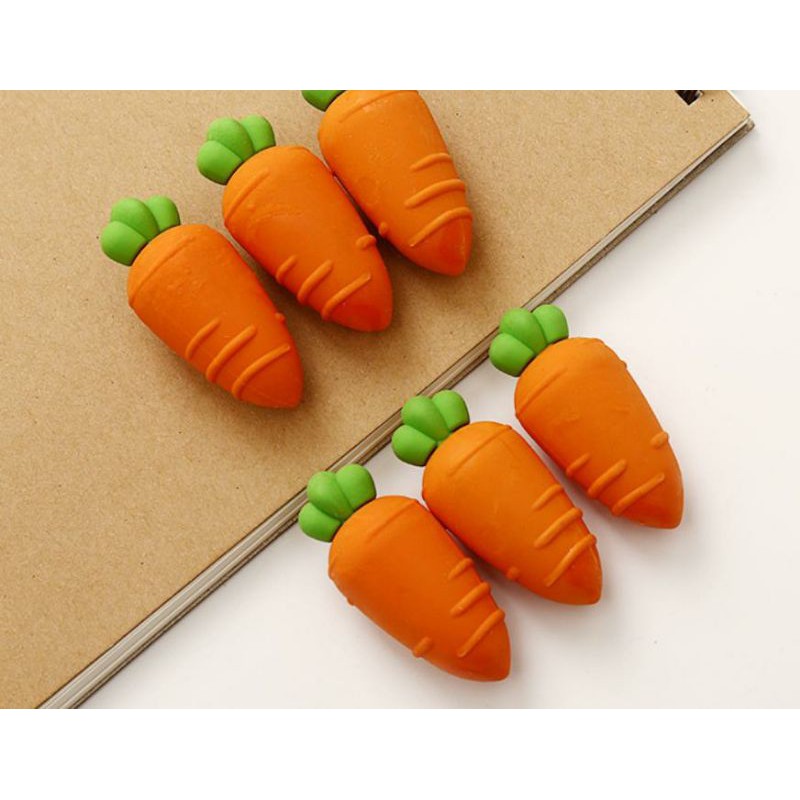 Gôm cà rốt ( vỉ 3 cái)