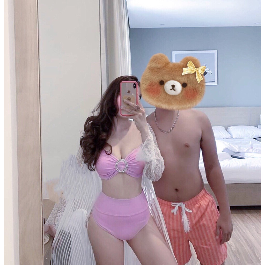 Bikini 2 mảnh cup ngực khoen đ,á tròn sang chảnh Đồ bơi thiết kế cao cấp R05