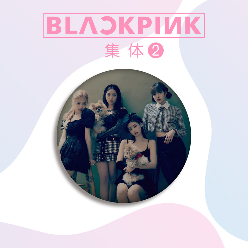 Huy hiệu cài áo BLACKPINK in hình idol kpop thời trang xinh xắn trang trí cặp sách