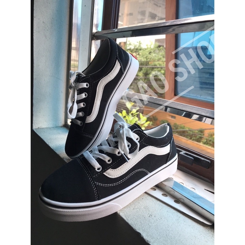Giày Sneaker 𝐕ans Vault Old Skool Màu Đen. Giày Thể Thao Nữ Đủ Size 35-39