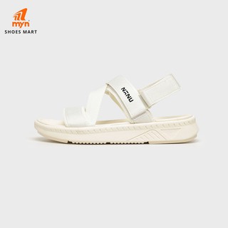 Giày Sandal Nữ NANU 08 Trắng - quai tháo rời kết hợp dán điều chỉnh độ rộng