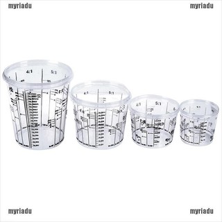 Cốc Nhựa Cứng PP Dùng Trộn Màu Nước Có Nắp Đậy