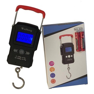Cân điện tử mini cầm tay 50kg a23 cân treo có móc cân hành lý màn hình lcd siêu chính xác bảo hành 1 năm