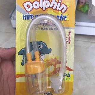 HÚT MŨI 2 DÂY DOLPHIN ĐẦU HÚT SILICONE (tặng thêm 1 dầu hút silicone)