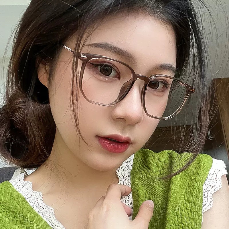 Gọng Kính TR Bản To Màu Xanh Dương Phong Cách Hàn Quốc