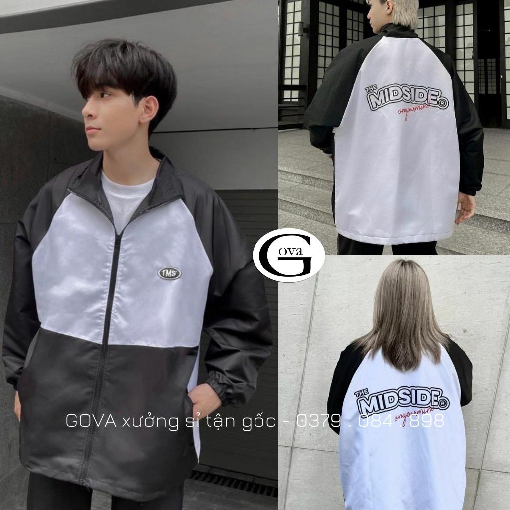 Áo khoác dù TMS MIDSIDE nam nữ form rộng Unisex 2 lớp Chống Nắng Siêu Hot ulzzang Jacket Bomber GOVA