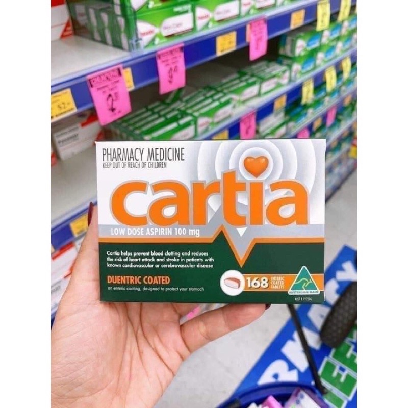 Viên uống chống đột quỵ Cartia 168 viên của Úc