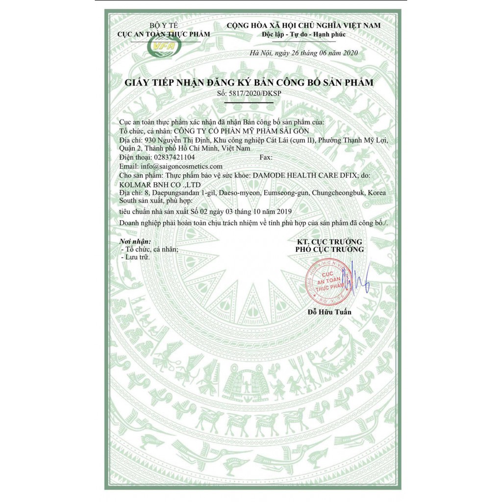 Viên Uống Giảm Cân Dfix - Trà Giảm Cân Thiên Nhiên Dfix -  Damode [hàng nhập khẩu Hàn Quốc]