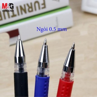 Hộp bút gel m&g agp30173 ngòi 0.5mm xanh, đỏ, đen
