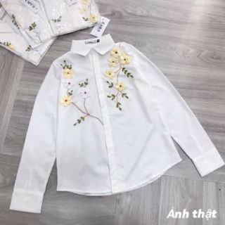 Bán sỉ áo sơ mi thêu hoa