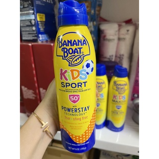 (HSD: 05/ 2025) SALE: Xịt chống nắng cho bé Banana Boat Kids Sport Sunscreen Spray SPF50+ 170g, HÀNG MỸ.