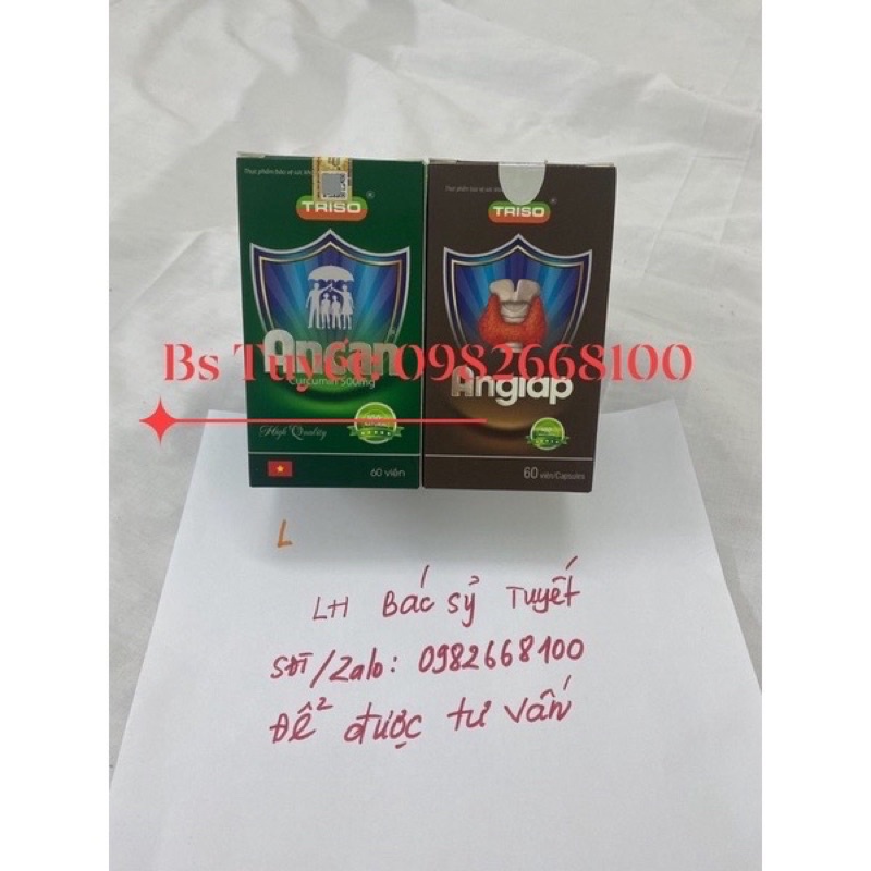 Combo 2 cặp Ancan - An giáp- Hỗ trợ điều trị các bệnh lý tuyến giáp