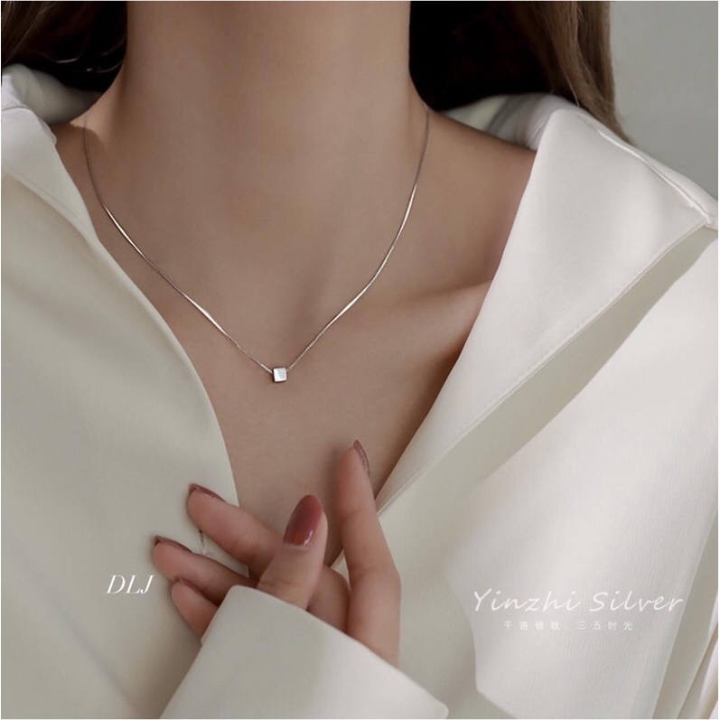 dây chuyền ô vuông, dây chuyền bạc ta MC