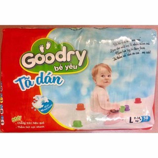 [Bịch Tặng 2 Miếng]Tã Dán Goodry Bịch Đạị -1 Bịch Tặng 2 Miếng( S46/M42/L38/XL34).
