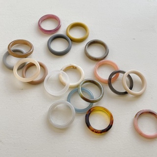 Set nhẫn nhiều màu Hàn Quốc
