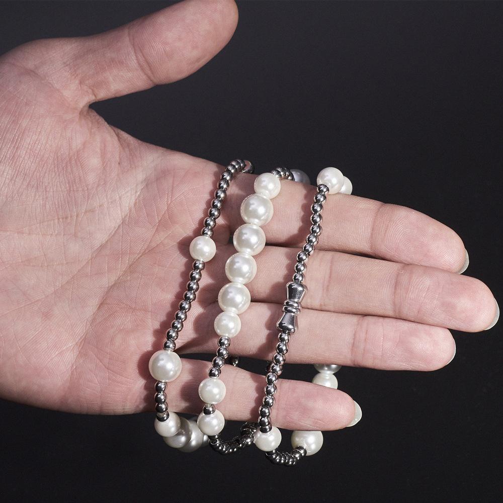 AROMA Vòng Cổ Choker Đính Hạt Ngọc Trai Phong Cách Vintage Thời Trang Cho Nữ