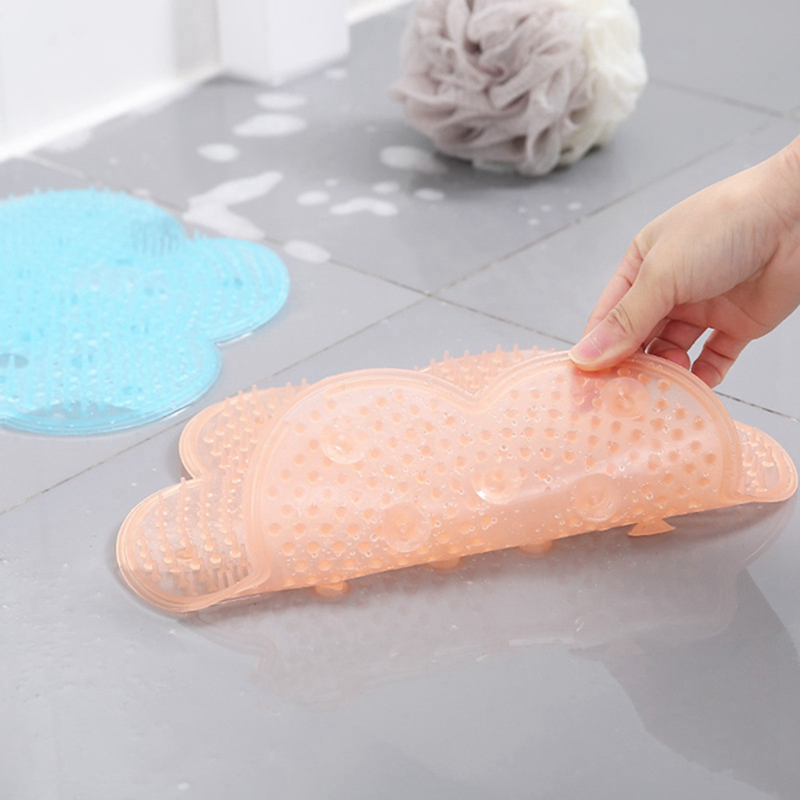 (Hàng Mới Về) Bàn Chải Silicone Massage Chân Tẩy Tế Bào Chết Chống Trượt Dàichunshang