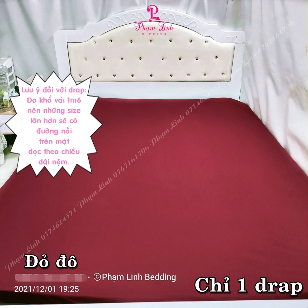 [Drap-Ga lẻ] [Độ dày nệm 5-15cm] Drap-Ga lẻ trải giường Thun sợi siu (silk) màu trơn Hàn Quốc [Hàng Loại 1] | BigBuy360 - bigbuy360.vn