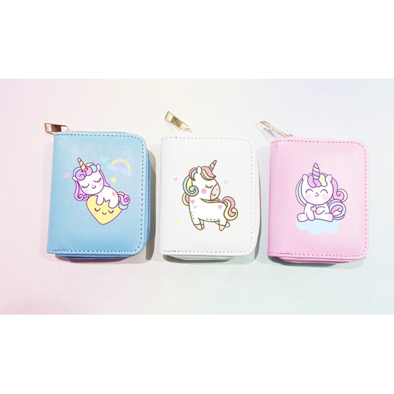 Ví  ngựa thần VNI14 ví ngắn unicorn cute bóp dễ thương idol kpop army thần tượng hoạt hình