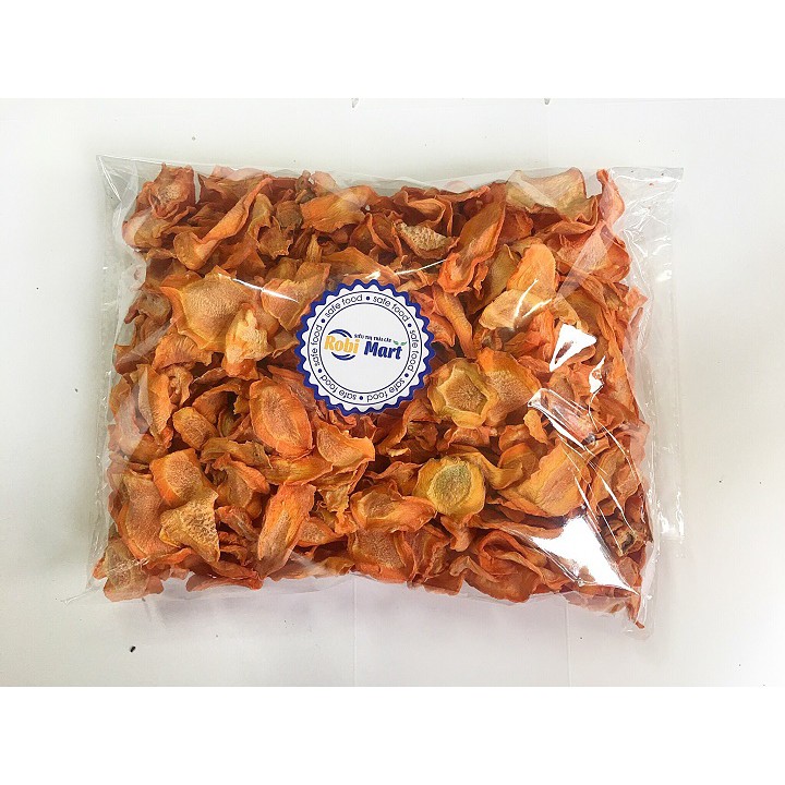 Cà rốt thái lát sấy lạnh hàng loại 1 - Trọng lượng 500 gram
