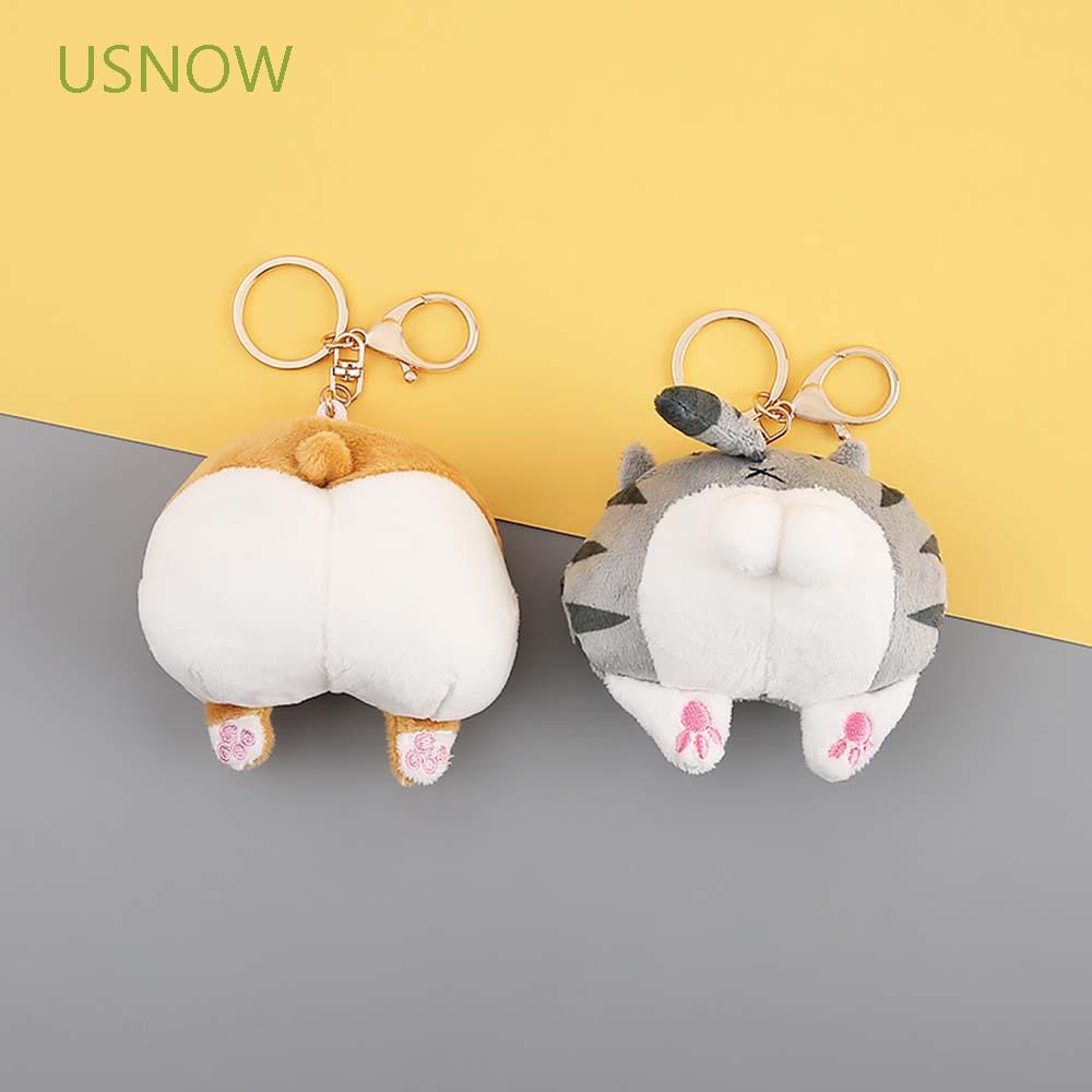 Móc khóa trang trí hình thú nhồi bông xinh xắn