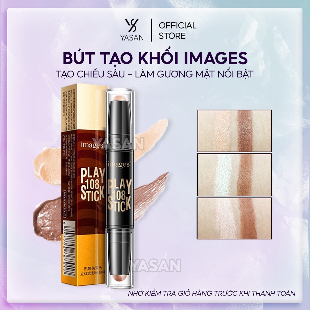 Bút tạo khối IMAGES Play108 Stick che khuyết điểm bút tạo khối highlight đa năng YASAN