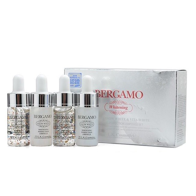 Tinh chất Serum Bergamo Snow White & Viva White Whitening Perfection Ampoule set Mĩ Phẩm Gía Sỉ 89