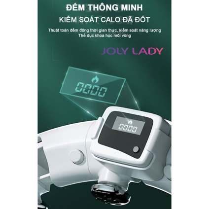 Vòng lắc Hulahop giảm mỡ eo hiệu quả, vòng lắc thông minh massage bụng Joly Lady