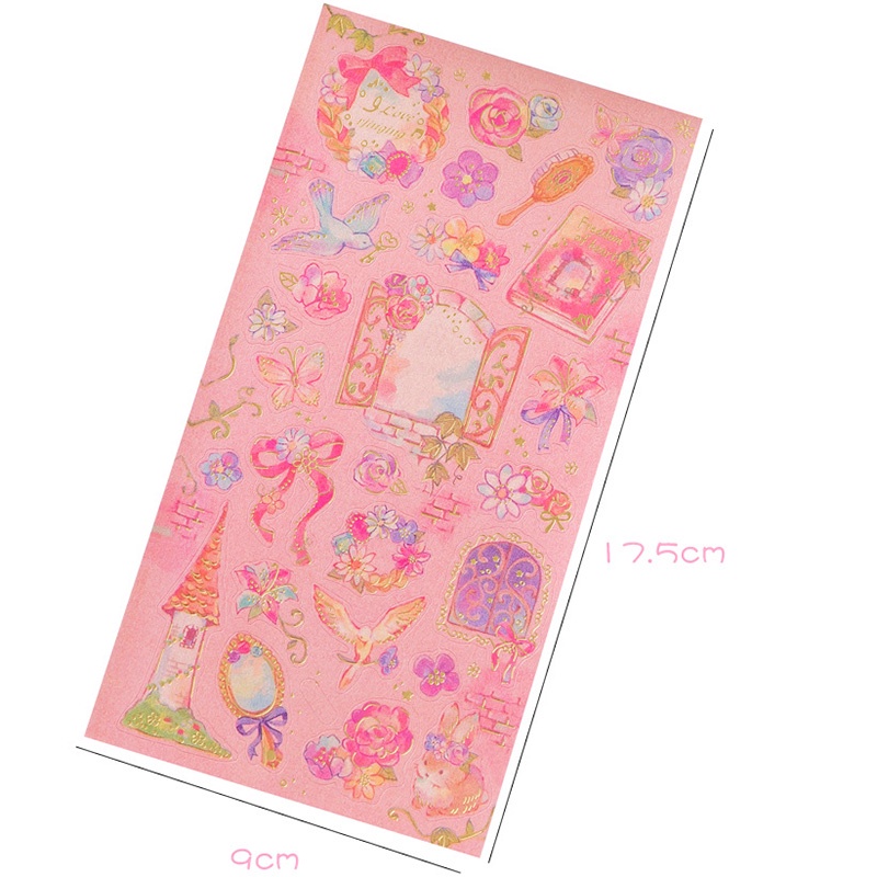 Miếng Dán Trang Trí Sổ Tay / Nhật Ký Họa Tiết Fairy Tale 6 Kiểu Sáng Tạo DIY