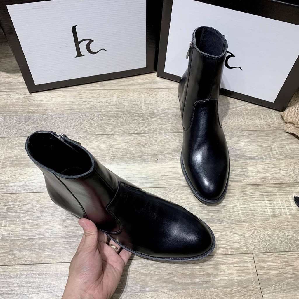 (ẢNH THẬT) ZIP BOOTS KÉO KHÓA DA BÒ - BẢO HÀNH 12 THÁNG | BigBuy360 - bigbuy360.vn