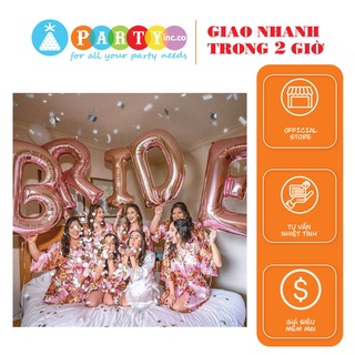 Bộ bong bóng trang trí chữ Bride trang trí tiệc chia tay độc thân ctdt06