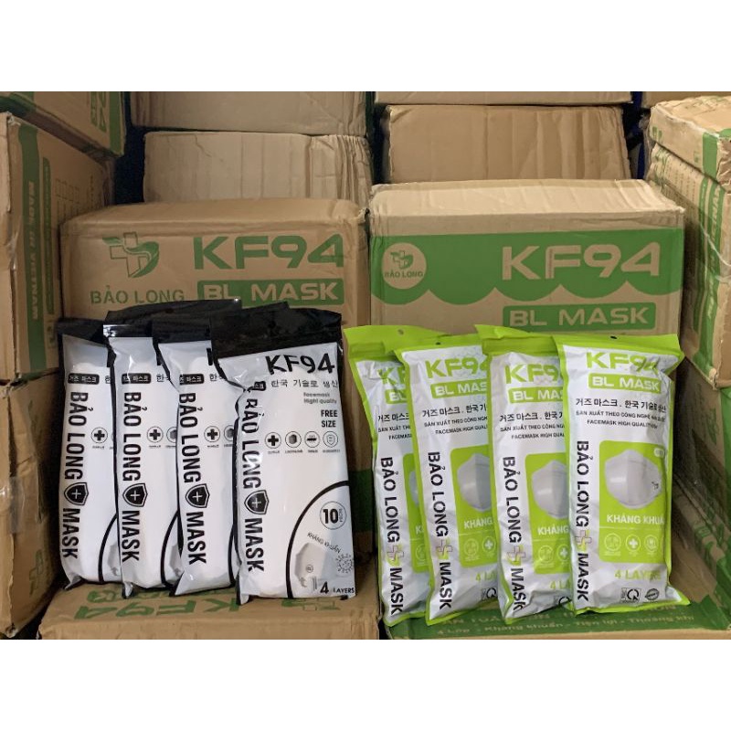 Thùng 300 chiếc khẩu trang KF94 4 lớp Bảo Long kháng khuẩn, chống dịch.