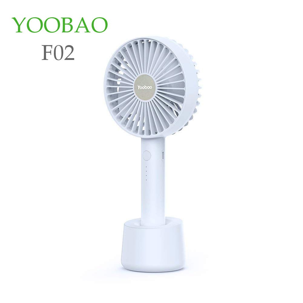 Quạt sạc mini YOOBAO Yo_F02 dung lượng 2000-2500mAh, có thể cầm tay hoặc đặt bàn