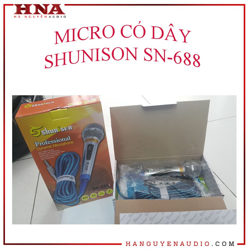 MICRO CÓ DÂY KARAOKE SHUNISON SN-688