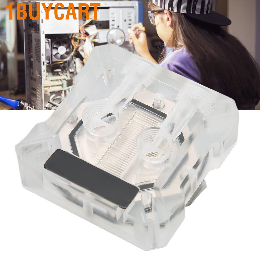 1buycart GPU Waterblock Liquid Cooler G1/4 Thread Computer Graphics Card Cooling Core Water Head Supports 43MM-52MM