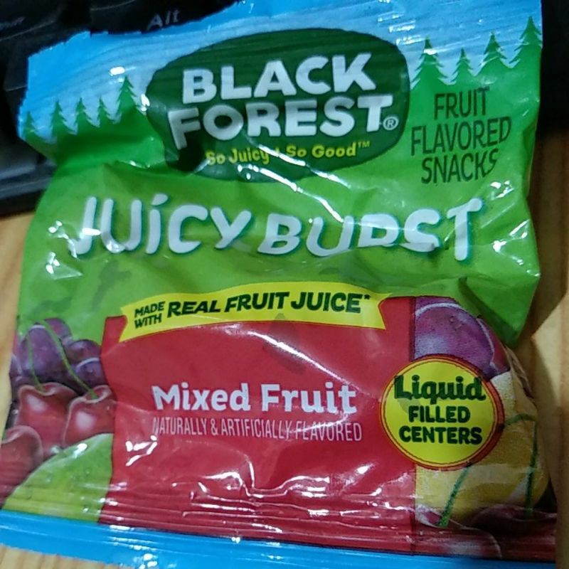 (3/2022)Gói kẹo kẻo nhân nước trái cây black forest juicy burst