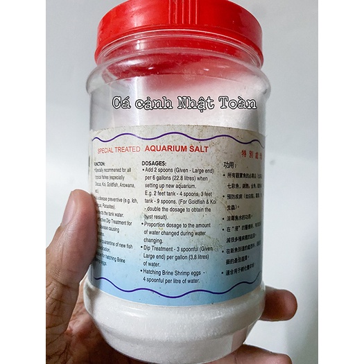 500g MUỐI BIỂN CHO CÁ NƯỚC NGỌT SPECIAL TREATED AQUARIUM SALT HỖ TRỢ