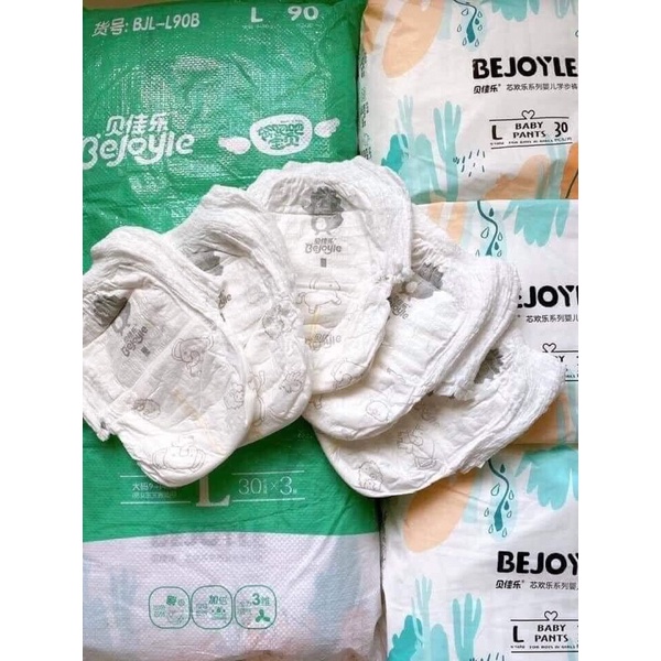 Bỉm dán/quần Bejoy các size S120/M96/L90/XL78/XXL66