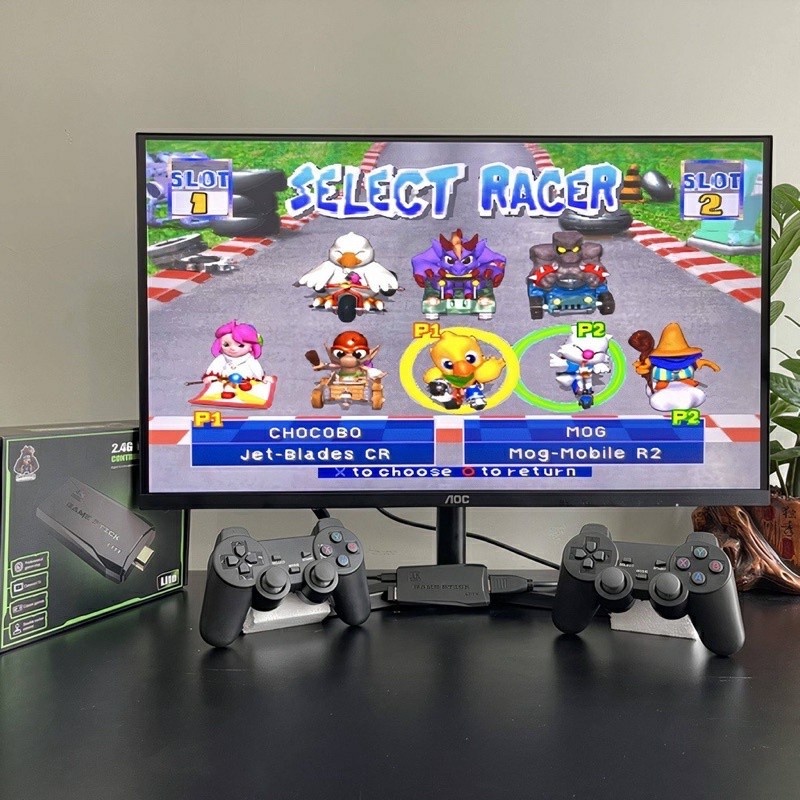 Máy Chơi Game Cầm Tay 4 Nút Không Dây-Máy Chơi Game Cầm Tay Cổng HDMI 4K, Có Sẵn 10000 Game và 3500 Game,Hỗ Trợ Tải Game