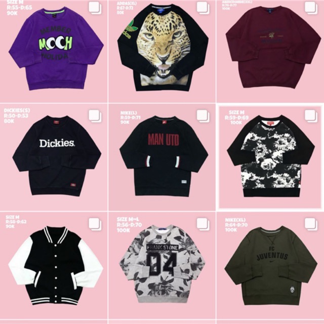 ÁO SWEATER ĐỒNG GIÁ 100k