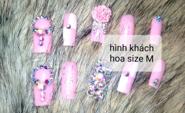 Hoa bột trang trí móng