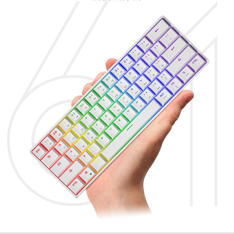 Bàn phím cơ LEAVEN K28 cắm nóng Hiệu ứng ánh sáng RGB đích thực Bàn phím không dây Bluetooth