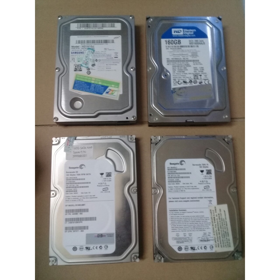Ổ cứng HDD 3.5in 160Gb SATA dùng cho PC tặng kèm cáp sata