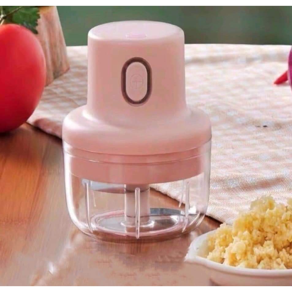 [FREE SHIP]Máy Xay Đa Năng, Máy Xay Tỏi Ớt Mini Cầm Tay Sạc Pin Nhỏ Gọn