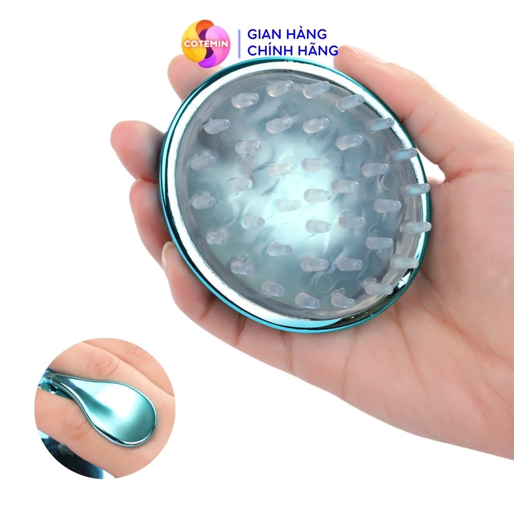 Lược Gội Đầu Silicon Long Lanh Nhiều Màu Sang Trọng Massage Đầu Giảm Stress Rụng tóc Kích Thích Mọc Tóc VECO