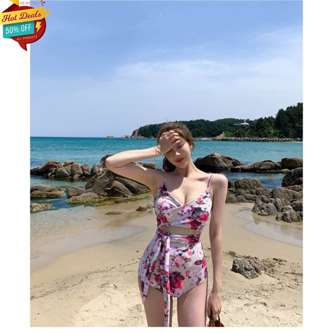 Bikini Hở Lưng Hoạ Tiết Hoa Thiết Kế Hở Lưng Quyến Rũ | BigBuy360 - bigbuy360.vn