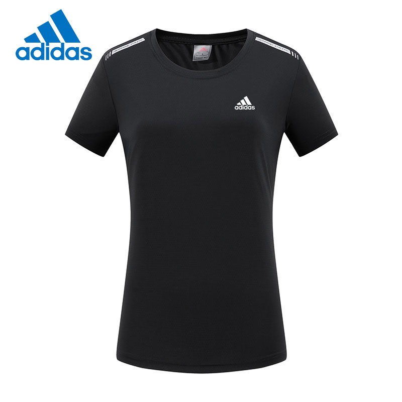Adidas Áo Thun Thể Thao Co Giãn Size M-4XL Thời Trang Cho Nữ