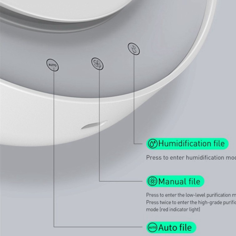 Máy lọc không khí Baseus Freshing Breath cho xe ô tô,phòng ngủ,tạo độ ẩm, ion làm sạch không khí bảo vệ khỏi bụi PM2.5
